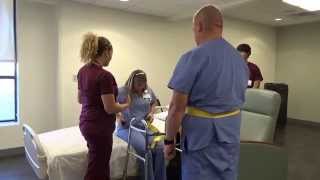 Physical Therapy Transfer Training  How To Transfer From Wheelchair To Bed [upl. by Soinski]