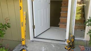 Jeld Wen Front Door Installation  Really crappy products and craftsmanship PART 1 [upl. by Wernda]