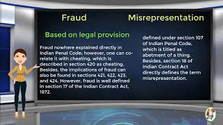 What is Difference Between Fraud amp Misrepresentation [upl. by Gemma]