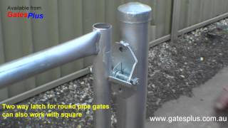 Gate Latch 2 way for round pipe and square [upl. by Link851]