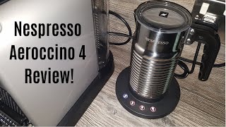 Nespresso Aeroccino 4 Milk Frother Review  Worth upgrading from the Aeroccino 3 [upl. by Jansson]