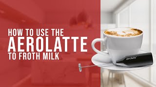 How To Use the AeroLatte To Froth Milk [upl. by Yvehc]