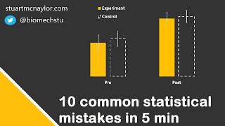 Ten Statistical Mistakes in 5 Min [upl. by Nirro]