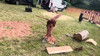 A fabulous range of wooden sculpture at Caerleon festival 2024 [upl. by Oly]