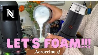 How To Foam Milk With Aeroccino 3 Make Coffee With Foam Tips amp Tricks  Easy Foamed Latte Recipe [upl. by Tabbatha853]