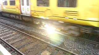 Merseyrail 507 009 making arcs at Birkdale station [upl. by Falda]